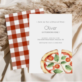 Pizza rolig födelsedagsinbjudan inbjudningar