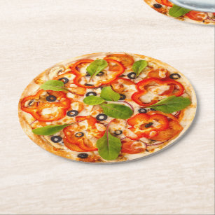 Pizza Round Papper Underlägg