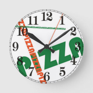 Pizza Rund Klocka
