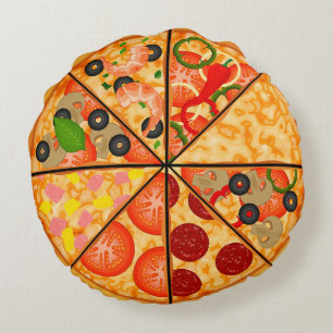 Pizza Rund Kudde
