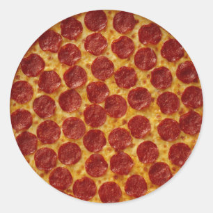 Pizza Runt Klistermärke