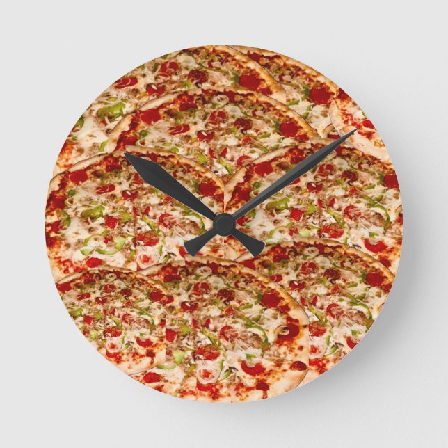 pizza runt klockan rund klocka (Framsida)