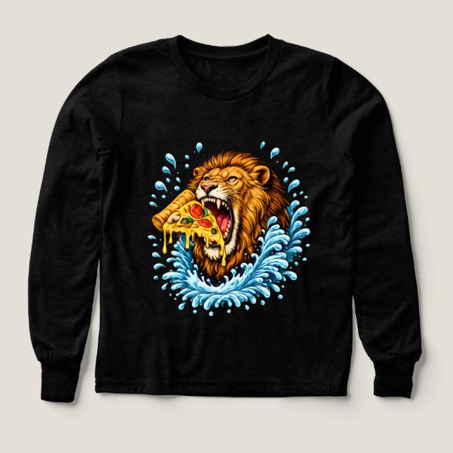 Pizza rytande t shirt (Design framsida)