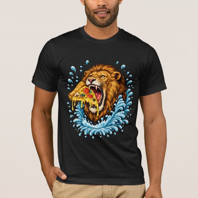 Pizza rytande t shirt (Framsida)