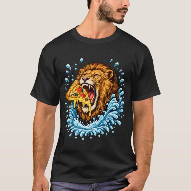 Pizza rytande t shirt (Framsida)