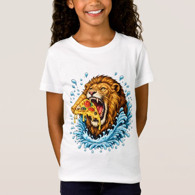 Pizza rytande t shirt (Framsida)