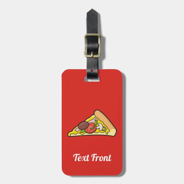 Pizza Segce Luggage Tag Bagagebricka (Vertikal Framsida)