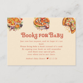 Pizza | Segment | Bokar för Baby Baby Shower Tilläggskort