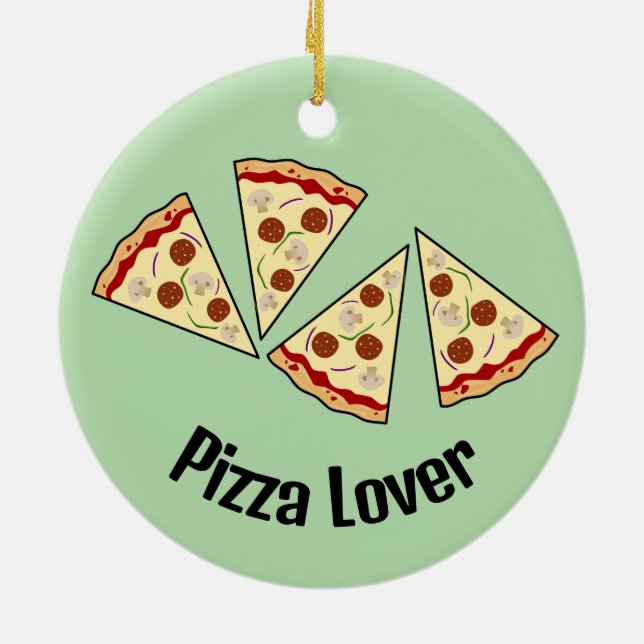 Pizza-segment design för ornament (Baksidan)