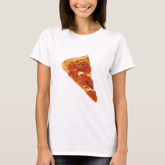 Pizza-segment - en bit Pizza T-shirt (Framsida)