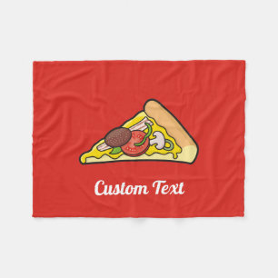 Pizza-segment Fleecefilt