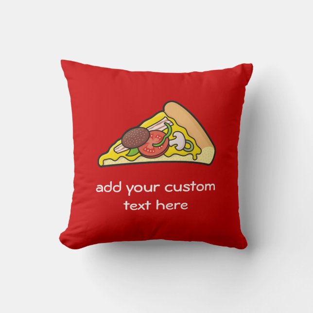 Pizza-segment Kudde (Framsida)