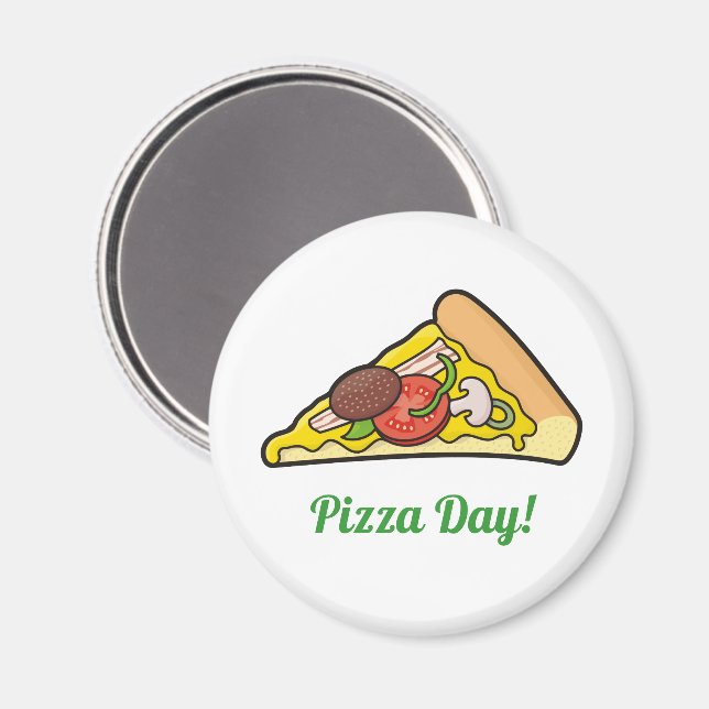 Pizza-segment Magnet (Front/Back)