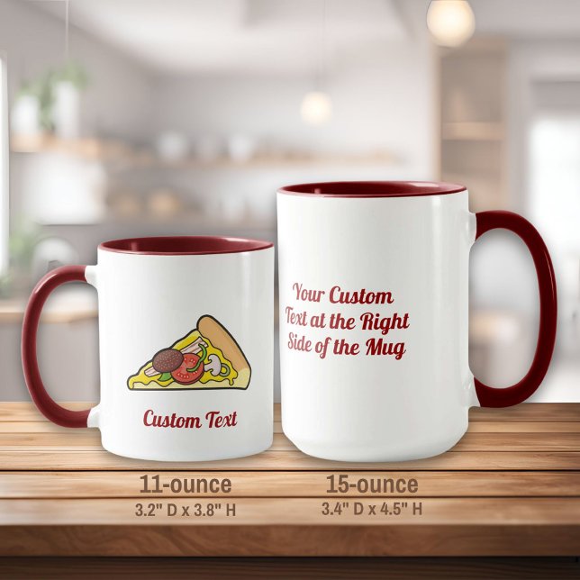 Pizza-segment Mugg (Skapare uppladdad)