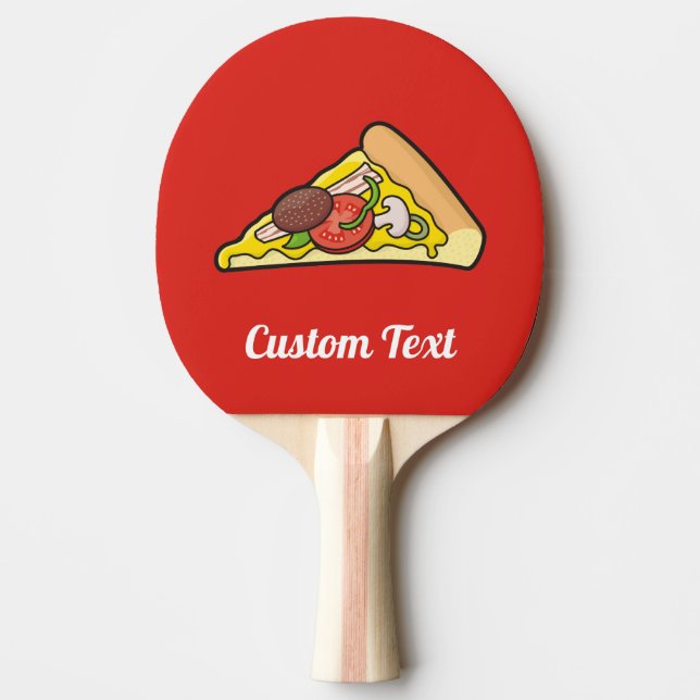 Pizza-segment Pingisracket (Framsidan)