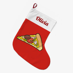 Pizza-segment Stor Julstrumpa
