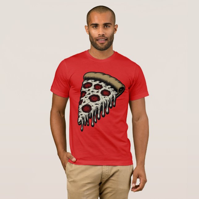 Pizza-segment T Shirt (Hel framsida)