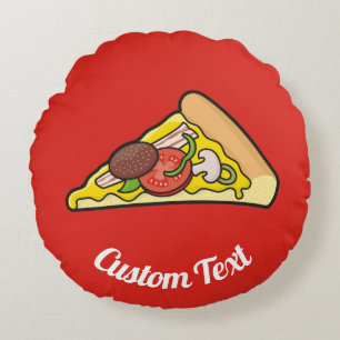 Pizza-segmentets runda kudde