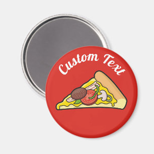 Pizza-segmentmagnet Magnet