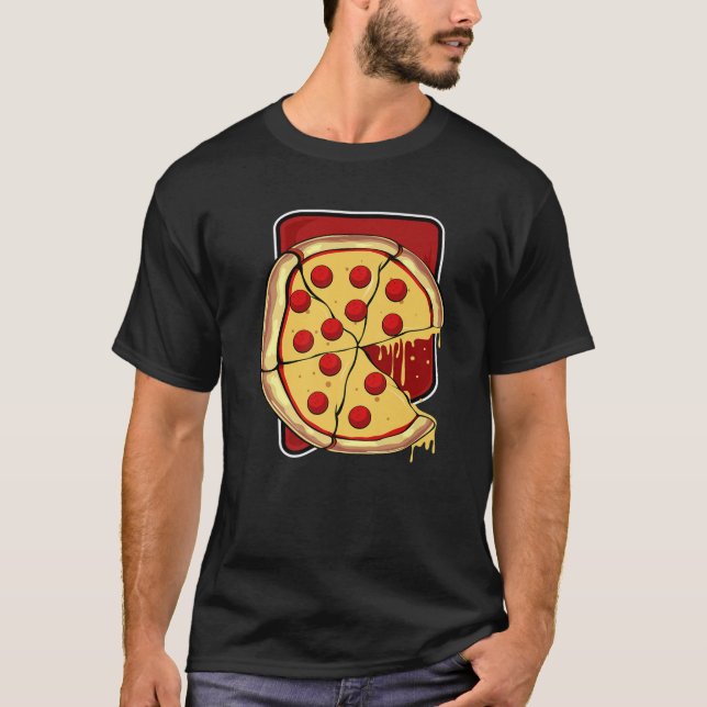 Pizza-segmentmatchning mellan par-valentin i Biet  T Shirt (Framsida)
