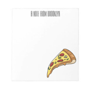 Pizza serieillustration anteckningsblock
