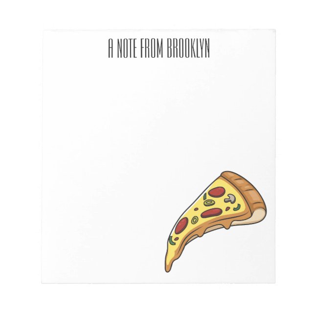 Pizza serieillustration  anteckningsblock (Framsida)