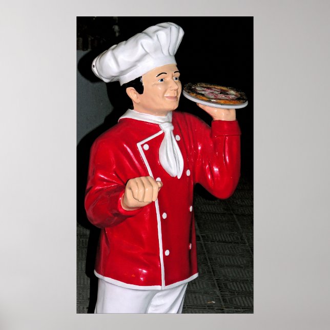 Pizza Servitör Poster (Framsidan)