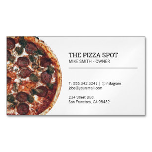 Pizza Shop Magnetiska Visitkort