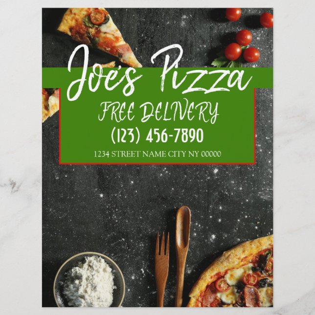 Pizza Shop Restaurant Flyer (Framsidan)