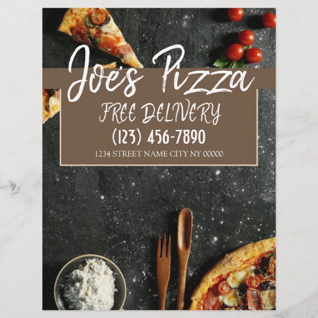 Pizza Shop Restaurant Flyer (Framsidan)