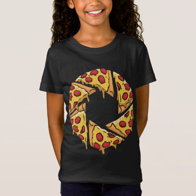 Pizza Shutter - Pizza Slice Camera Shutter Graphic T Shirt (Framsida)