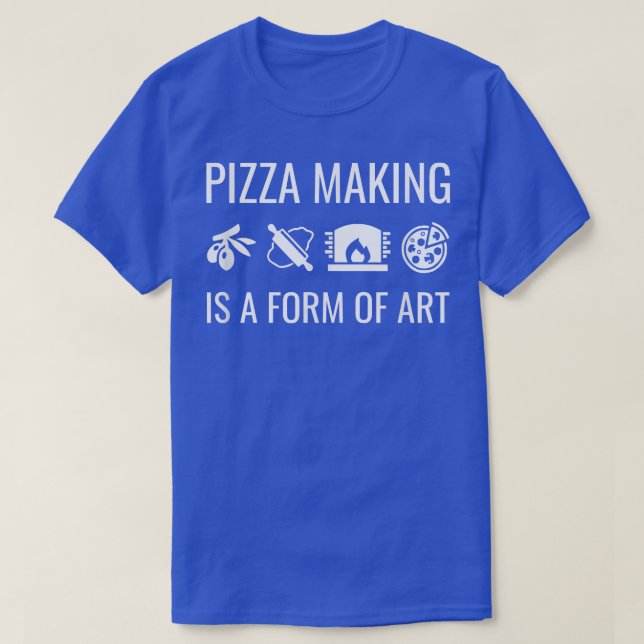 Pizza Skapar ett konstverk T Shirt (Design framsida)
