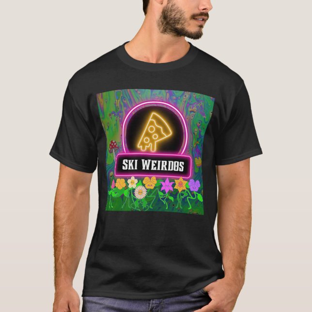 Pizza Ski Weirdos OG T-Shirt (Framsida)