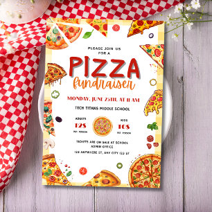 Pizza Skolfundraising, Pizza Middag Fundraising Flygblad