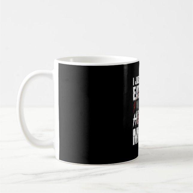 Pizza Skräckfilmer Halloween Design_1 Kaffemugg (Vänster)