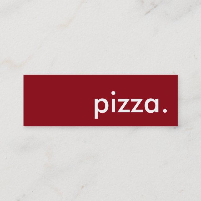 pizza. slagit förmånskort lojalitetskort (Framsida)