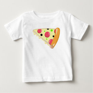 Pizza Slice Fars dag Baby White T-Shirt