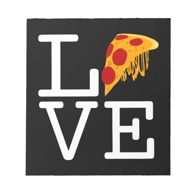 Pizza Slice Kärlek Anteckningsblock (Framsida)
