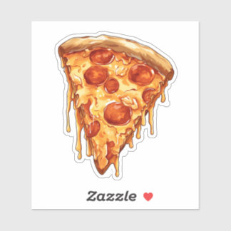 pizza slice klistermärken