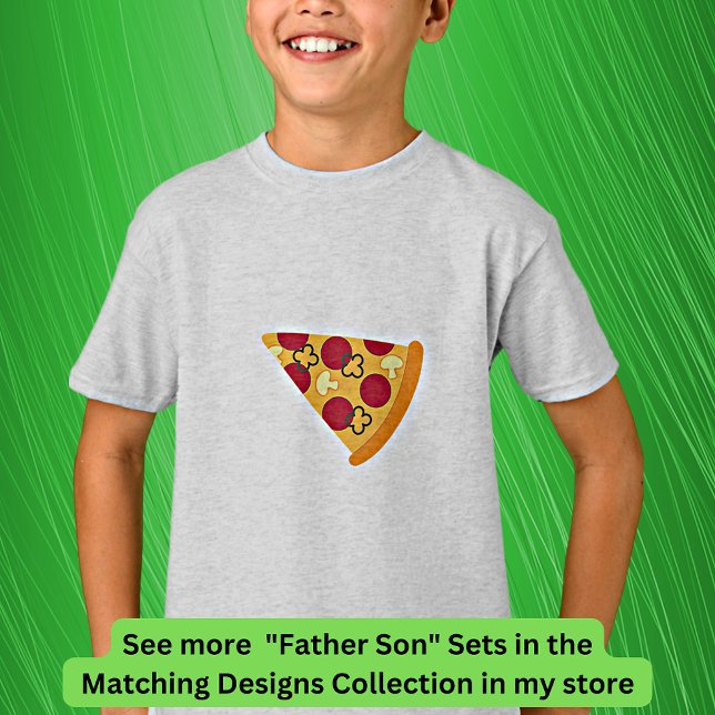 Pizza Slice, Matching Far Son, Pappa Boy T Shirt (Skapare uppladdad)