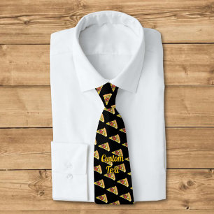 Pizza Slice Mönster Neck Tie Slips
