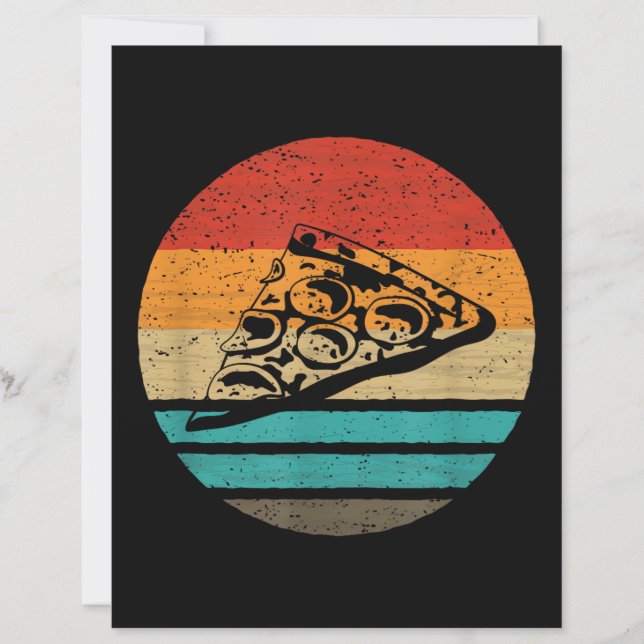 Pizza Slice Retro Style Vintage (Framsida)
