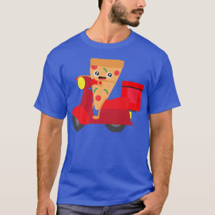 Pizza Slice Scooter Pizza Deliveryman Gift T Shirt