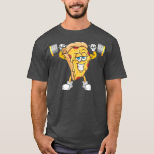 Pizza Slice Skapar Squats, Bodybuilding Fitness Gy T Shirt