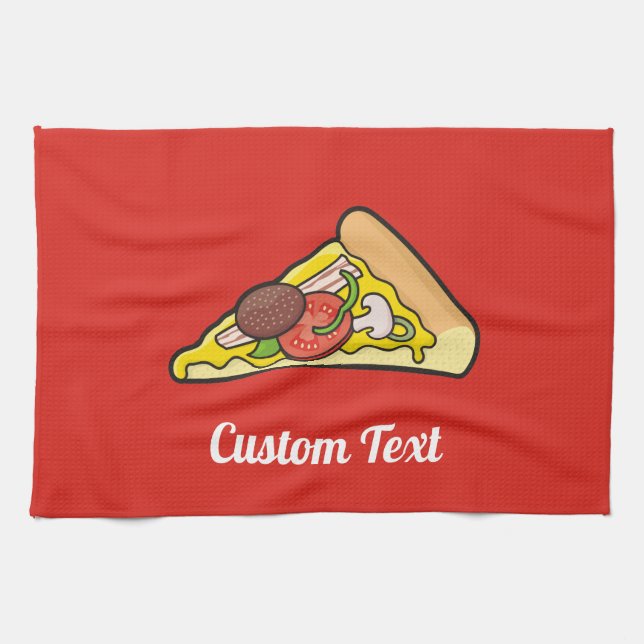 Pizza Slice Towel Kökshandduk (Horisontell)