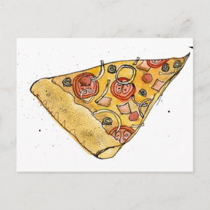 pizza slice vykort