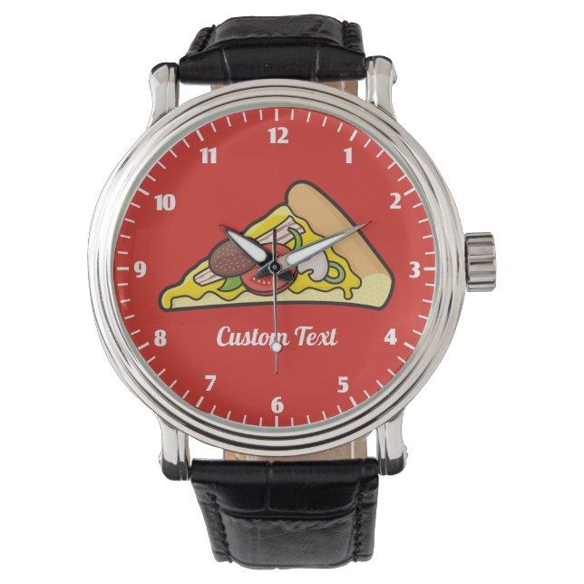 Pizza Slice Wristwatch Armbandsur (Framsida)