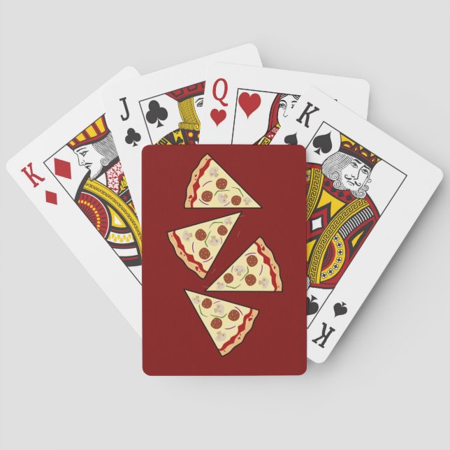 Pizza Slices Casinokort (Baksidan)