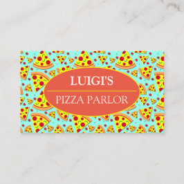 Pizza Slices Graphic Pizza Parlor Professionell Visitkort