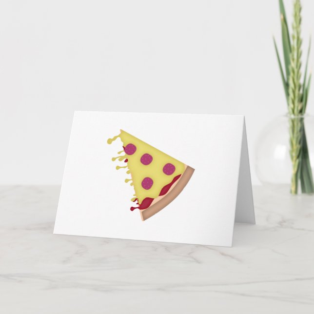 Pizza Slices Helgkort (Framsida)